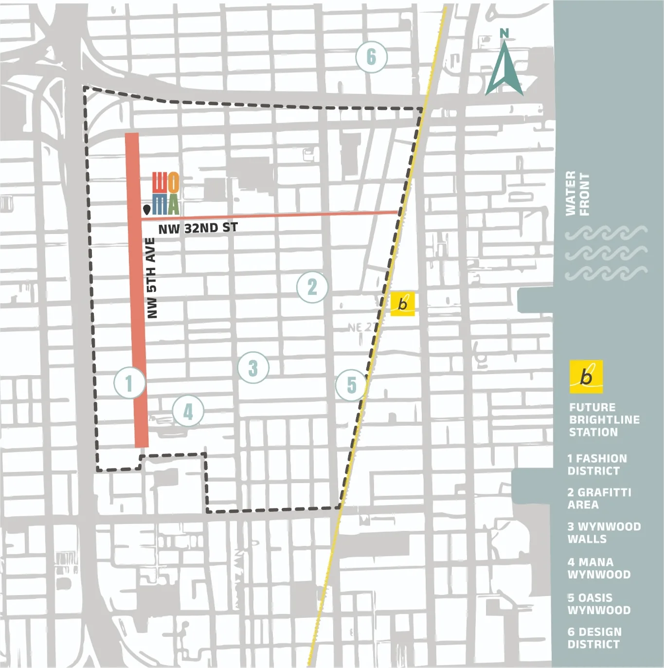 WOMA — site location in Wynwood Norte, Miami